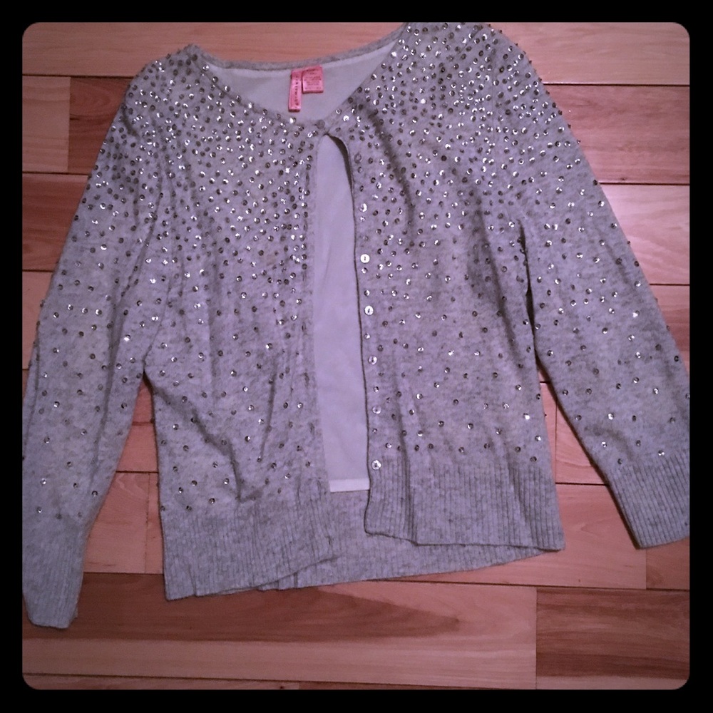 Grey and sequin cardigan